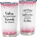 Sister in Law Tumbler 20oz, Best Gifts for Future Sister-in-Law 1 Pack (Pink-Sister in law)
