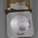 CD Player Portable Bluetooth 5.1 Desktop CD Player with HiFi Sound Speakers,Remote Control,Dust Cover,LED Display,Boombox FM Radio,USB/AUX for Home,Kids (White)