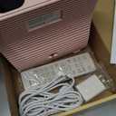 CD Player Portable Bluetooth 5.1 Desktop CD Player with HiFi Sound Speakers, Remote Control, Dust Cover, LED Display, Boombox FM Radio, USB/AUX for Home, Kids (Pink)