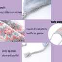 Moon Kitty Girls Knit Hats Winter Fleece Lining Skiing Winter Caps with Warm Ear Flap (3-5T, Gray+pink)