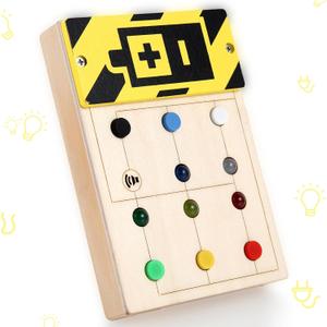 Asweets Montessori Busy Board for Toddler with Music, Soft Silicone Botton, Wooden Busy Board with LED Light Switches,Sensory Autism Toys Baby Travel Toys,Boys Girls Gifts for Birthday Christmas Asweets Montessori Busy Board for Toddler with Music, Soft Silicone Botton, Wooden Busy Board with LED Light Switches,Sensory Autism Toys Baby Travel Toys,Boys Girls Gifts for Birthday Christmas