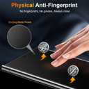 2 Pack Matte Glass Screen Protector for Samsung Galaxy S24 Ultra [6.8 Inch] + 2 Pack Camera Lens Protector with Installation Frame,Fingerprint Unlock Compatible Anti-Glare 0.2mm Tempered Glass