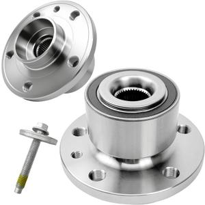 2Pcs 513328 Front Wheel Bearing Hub Assembly Fit for Volvo S60 2011-2018, S80 2007-2016, V60 2015-2018, V70 2008-2010, XC60 2010-2017, XC70 2008-2016, 5 Lugs w/ABS