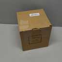 Eywamage 3 Wick Clear Glass Flameless Candle with Remote, Large Flickering LED Battery Pillar Candle  6" H 6"