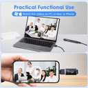 2.7K Small Cam Security Camera, 64 GB Portable Camera Pen, Mini Cam Pen (Glossy Black)