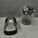 Automatic Gravity Water Dispenser for Dogs, 1Gallon Stainless Steel Dog and Cat Water Bowl Dispenser, Dog Water Fountain Dispenser for Small&Medium Dogs, Cats, Puppies(Black)