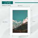 Picrit 27x40 inch Poster Frame 3 Pack, White Poster Frame, Display Poster 24 x 36 with Mat or 27 x 40 without Mat for Horizontal or Vertical Wall Mounting