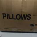 puredown Goose Feathers and Down White Pillows with 100% Cotton Cover, Bed Sleeping Hotel Collection Pillows Set of 2, Standard Size