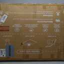 Maxtek Mobile Dry Erase Board 40x28 inches Magnetic Portable Whiteboard Stand Easel White Board Flipchart Easel Board with 25 Sheets Paper Pad for School Supplies (Silver)