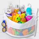 Comfylife Mesh Bath Toy Holder Organizer  The Perfect Corner Bathtub Toy Storage & Bathroom or Shower Caddy  This Multi-use Net Bag Makes Baby Bath Toy Storage Easy  For Kids & Toddlers