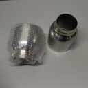 LCGP 2.5" to 4" Diesel Exhaust Tip, 5" Overall Length, Double Wall Design,2PCS