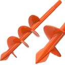 Auger Drill Bit for Planting 2 x 9'', Spiral Garden Auger Post Hole Digger, Drill Augers Earth for Digging Holes fits 3/8'' Hex Drive Drill, Perfect for Planting Bulbs and Potted Plants