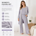 Comfortable Pajama Set of 3, Grey, Size 22