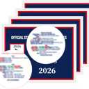 Mah Jong Cards 2026 Revision - Large Print, 4-Pack