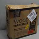 ZOBER High-Grade Wooden Hangers - Heavy Duty, Non Slip Wood Hangers for Coats, Jackets, Suits, & Pants - Clothes Hangers for Closet W/Bar and Notches 20 Pack