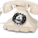 Audio Guest Book Wedding Phone,Audio GuestBook,Phone GuestBook,Bridal Shower Party Gifts, Vintage Guest Book Telephone Record Customized Voice Message for Your Wedding Party (Off-White)