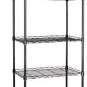 JS HANGER Wire Shelving Unit, 5-Tier Heavy Duty Height Adjustable Rolling Metal Shelves for Storage, 550 lbs Capacity, 23.23''W X 13.4''D X 71''H, Black