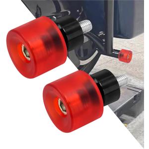 Motorcycle Decorative Wheel M12 Screw Rotatable Crash Bar End Sliders Engine Guard Collision Protector Fit for Harley Saddlebag Guard Engine Guard Bar 2Pcs