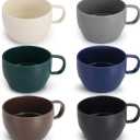 Coffee Mugs Set of 6, Coffee Cups 12oz, Durable Light Weight Plastic Mugs for Home, Outdoor, Picnic, Camping, Idea Birthday Gift (1. Mutil Color)