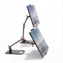 AiFeelife Height Adjustable Portable Monitor Stand, Upgrade Knob Adjustment Portable Monitor Holder for 15.6 17.3 18.5 Inch Screen, Ergonomic Travel Monitor Mount, Tablet Stand for iPad 12.9‘’