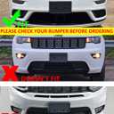 Front License Plate Frame for Jeep Grand Cherokee Type 1 2017 2018 2019 2020 2021 for Jeep Grand Cherokee WK 2022 Front Bumper License Plate Holder Mounting Bracket Cover Replace# 68277142AA CH1068147