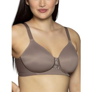 Vanity Fair Women's Full Figure Beauty Back Smoothing Bra, 4 Way Stretch Fabric, Lightly Lined Cups up to H (38D, Wirefree - Walnut)