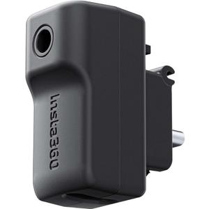 CYNOVA Insta 360 X4 Mic Adapter for Insta 360 X4 Accessories, External Microphones Type-C and 3.5mm Audio Ports Compatible with Insta 360 X4 Mic Adapter