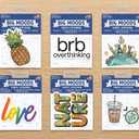 11 x Big moods assorted vinyl stickers 11 pieces