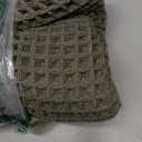 ZALL Waffle Bath Mat,Super Absorbent Non Slip Bathroom Rug,Dark Green 18x30inch,Machine Washable Ultra Soft Floor Mats