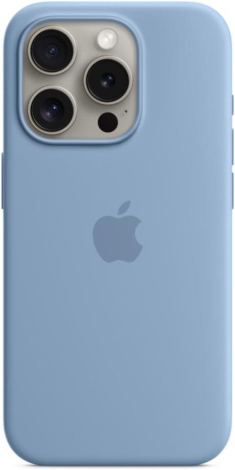 Apple iPhone 15 Pro Silicone Case with MagSafe - Winter Blue