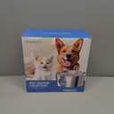 Dog Water Fountain for Large Dogs: Big Cat Water Fountain Stainless Steel -1.8Gal/7L Big Quiet Cats Water Bowl Dispenser- Pet Water Fountains for Dogs - 8 Filters + 8 Sponge Filters - GROOKPET