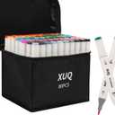 Alcohol Markers, 80 Colors Dual Brush Tip Permanent Art Markers, Coloring Marker, for Book Painting Card Making, Christmas gift for Adults Great Value Pack for Beginners