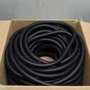 100FT Split Wire Loom Tubing, 3/4 Inch Wire Protector Tubing, Automotive Wire Flexible Conduit Cord Covers with 20 Cable Ties for Automotive Marine RV Agriculture Electrical Cable Protection (Black)