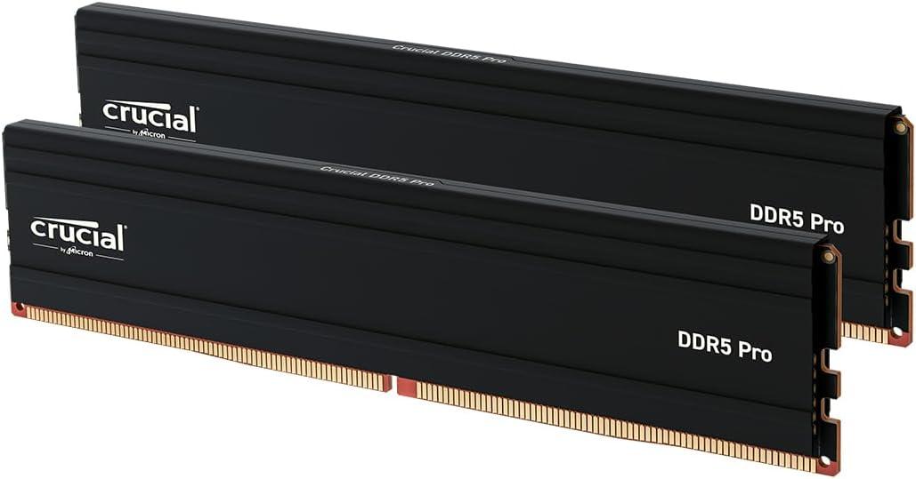 Crucial Pro 96GB DDR5 RAM Kit (2x48GB), 5600MHz (or 5200MHz or 4800MHz) Desktop Memory UDIMM 288-pin, Compatible with 13th Gen Intel Core and AMD Ryzen 7000 - CP2K48G56C46U5