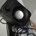 Speaker - 14W Stereo PC Speakers, USB Powered, Compact Size with 30 Tilt Design, Volume Dial Control, for Desktop, Laptop, Monitor, Gaming Consoles, Black