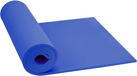 Do²ping Blue Eva Foam Sheets roll, 6mm eva Craft Foam 49''x13.9'' High Density 86kg/m3 for Cosplay