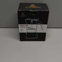 Stovetop Espresso Maker, 3Cup 160ml Moka Pot, Crystal Glass-top & Stainless Steel Coffee Maker Mocha Pot, Greca De Cafe, Cuban and Italian Coffee Maker for Cafetera Cubana (Silver)