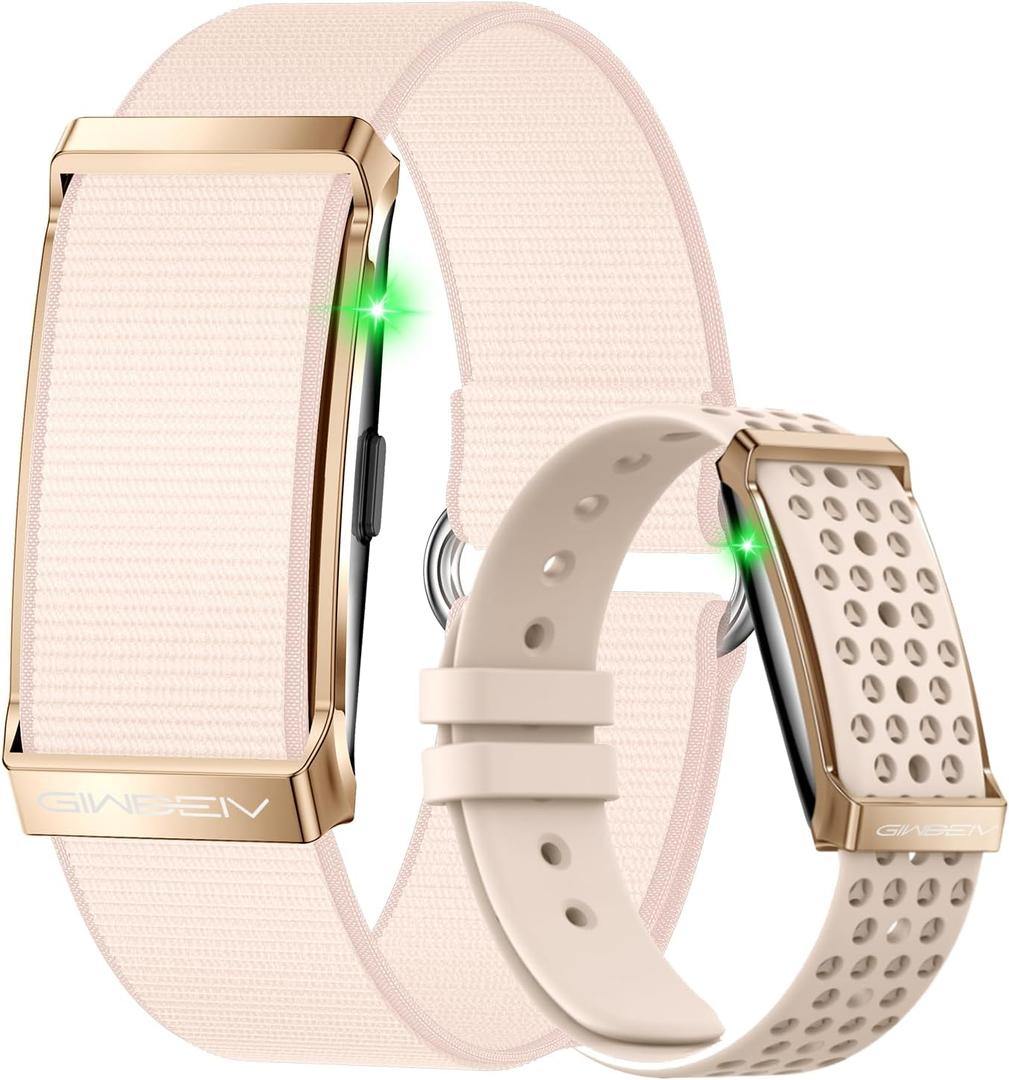 Smart Bracelet, Health Activity Fitness Trackers with Heart Rate Sleep Monitor, 24/7 Blood Oxygen/Calorie/Stress/Step Tracker, Health Fitness Bands, 170+ Sports Modes Smart band with Free APP, 2 Bands (Pink)