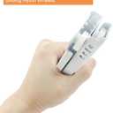 1 Pair 10 Inch Drawer Slides, White Coated Steel Drawer Track, Removable Bottom Mount Drawer Rails with Smooth Sliding Nylon Wheels