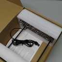 Now Playing Vinyl Record Stand, Light Up Vinyl Record Display Stand with RGB Sound Control Pickup Rhythm Lights Bar, Warm White Light with Fingerprint-Proof Acrylic Letters