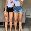 Earnda Women's Faux Leather Chic Belt for Ladies Jeans (Medium: fits waist from 29"-32", B_black&brown)