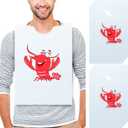 SATINIOR 30 Piece Lobster Bibs 23 Inch Crawfish Boil Party Supplies Crab Plastic Seafood Funny Bibs for Adult Size