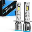 Ursprung 2026 Latest& Brightest 70,000LM H1 Bulbs,1000% Brighter 6500K Cool White H1 fog bulbs,1:1 Mini Size, No Adapter Non-Polarity Plug and Play, Pack of 2