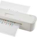 Amazon Basics 9-Inch Thermal Laminator Machine with Quick Warm-Up, 2 Heat Settings, Jam Release for Documents and Photos, White