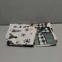 Merry Christmas Joy Xmas Trees Red Throw Pillow Covers, 16x16 Inch Christmas Winter Holiday Cushion Case Decoration for Sofa Couch Set of 4, Red&black, 16" x 16" (Pack of 4)