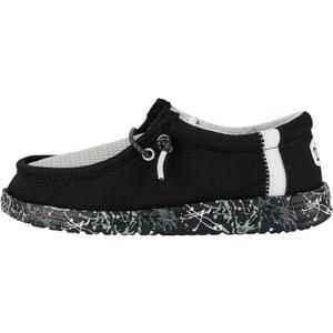 Hey Dude Boy's Wally Summer Mesh (Little Kid/Big Kid) (J4, Black)