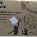 Pool Basketball Hoop, 34"x34"x42.2" Oversized Pool Toys with 2 Balls/Nets/Pump for Poolside Water Basketball Game, Pool Basketball Goal for Inround Pool & Deck - Swimming Pool Games for Kids Adults