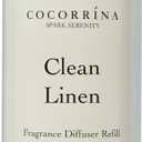 Cocorrna Clean Linen Scented Reed Diffuser Oil with 8 Sticks Fragrance for Bedroom, Bathroom, Oil Diffuser, Home Dcor, 6.7 fl oz. (200 ml)