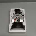 Christmas Snow Globes, Snowman Christmas Trees, Glittering Christmas Decorations with 8 Songs & 6H Timer, USB/Battery Operated Christmas Decor Music Box Indoor for Holiday Table Party Gifts