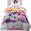 Franco Kids Bedding Super Soft Reversible Comforter, Twin/Full, My Little Pony